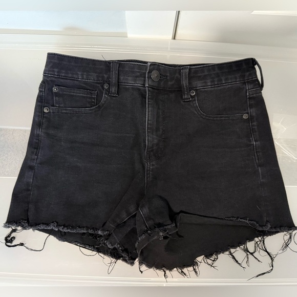 American Eagle Outfitters Pants - American Eagle Black Distressed Shorts size 10
